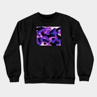 Genderfluid Pride Abstract Textural Layered Paint Crewneck Sweatshirt